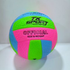 М'яч волейбольний C 44411 TK Sport, вага 300 грам, матеріал ТPU, балон гумовий (6900067444110) Вид 1 купити в Україні