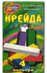 Крейда кольорова 4кол. квадр. "Колорит" 72x216 купити в Україні