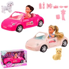 Кукла маленькая 4610 (36шт|2) 2 цвета,с машиной и аксессуарами,в кор. 23*11.5*15 см, р-р игрушки – 1 купить в Украине
