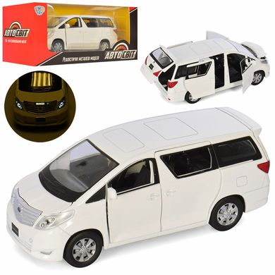 Машина AS-2719 АвтоСвіт, Toyota Alphard, метал, 17см (6903317282272) Белый купити в Україні