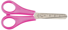 Ножиці дитячі 132мм з лінійкою, рожевий купити в Україні