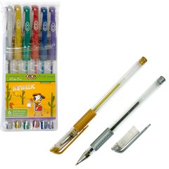 Набір з 6-ти гелевих ручок METALLIC, 6 кольорів купити в Україні