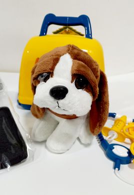 Собака в переноске "Мой маленький любимец" 901-1-2 LimoToy, набор доктора, в кульке (6903317506262) купить в Украине