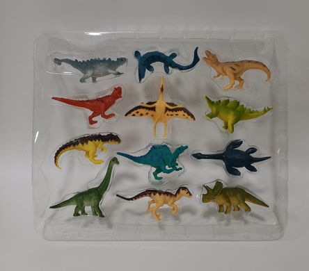 Тварини пластикові PL-721-02 Динозаври, 12 шт. в наборі, в коробці (6983269423053)