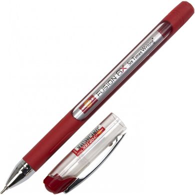 Ручка кулькова 0,7мм 10км UX-10 000-06 Unimax Top Tek Fusion червона (644216965007) купити в Україні