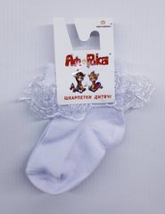 Шкарпетки дитячі з мереживом стрейчові М18В319К Африка р10, Белый купити в Україні