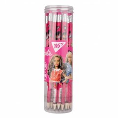 Олівець YES ч/гр круг. з ласт. в пл. тубі, 36шт/уп Barbie купити в Україні