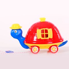 Розсувна каталка "Черепаха" з іграшками (синя) купити в Україні