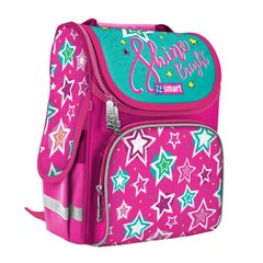 Рюкзак шкільний каркасний SMART 557073 Shine Brigh, рожевий/бірюзовий (4823091912962) купити в Україні