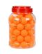Тенісні м'ячики TT2131 ABS, 40 мм, у банці 60шт одного кольору (6931275721311) Оранжевый