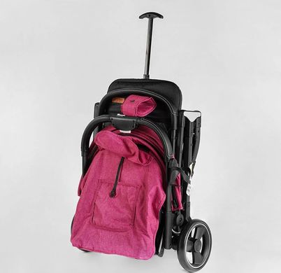Коляска прогулочная детская L-20115 Comfort Joy, цвет розовій, рама сталь с алюминием (6989236360017) купить в Украине
