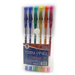 Набір гелевих ручок Glitter 6шт 888G-6 J.Otten 0,5мм (6940572811946) купити в Україні
