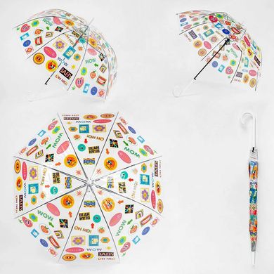 Зонт-трость прозрачный, d=90 см C 54913 (6900067549136) купить в Украине