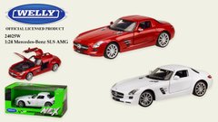 Машина метал 24025W (24шт | 4) "WELLY" 1:24 MERCEDES-BENZ SLS AMG, 2 кольори, в кор.23 * 11 * 10 см, р-р игрушк купити в Україні