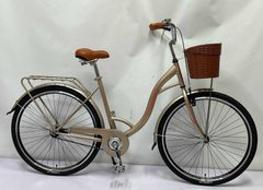 Велосипед міський Corso Fortuna 28`` FR-28010 (1) одношвидкісний, сталева рама 20``, корзина, багажник купити в Україні