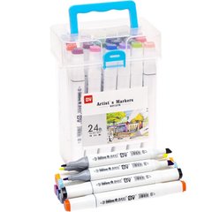 Набор скетч-маркеров BV-820-24 24 цвета, в пластиковом боксе (6950189720227) купить в Украине
