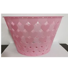 Корзина AS1902 (1шт) универсальная,пластик,размер 25-15-16см,розовый