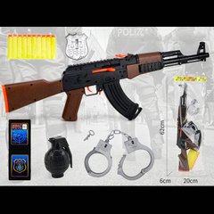 Полицейский набор арт. QR777-4 (72шт/2) батар. винтовка, наручники, 62*6*20см купить в Украине