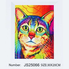 Алмазна мозаїка JS 25066 (50) "TK Group", 20х30 см, “Кішка”, в коробці купити в Україні