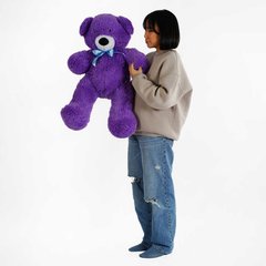 гр М`яка іграшка "Ведмедик" колір фіолетовий В96830 висота 1 м (1) купити в Україні