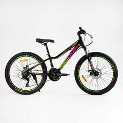 Велосипед Спортивний Corso «GRAVITY» 24" дюйми GR-24617 (1) рама алюмінієва 12’’, обладнання Shimano 21 швидкість, зібран на 75% купити в Україні