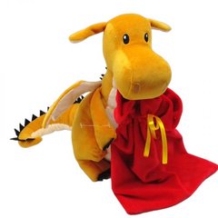 Мягкая игрушка "Дракон Амур" с подарком 30 см (рыжий) купить в Украине
