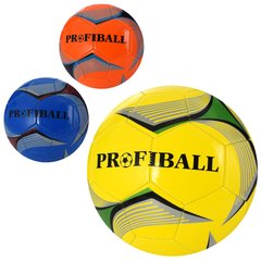 Мяч футбольный EV-3367 (30шт) размер 5, ПВХ 1,8мм, 280г, 3цвета, в кульке купить в Украине