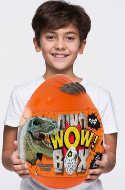 Набор Яйцо Динозавра Оранжевый DINO WOW BOX 35 см 20 сюрпризов ДТ-ОО-09271 Danko Toys купить в Украине