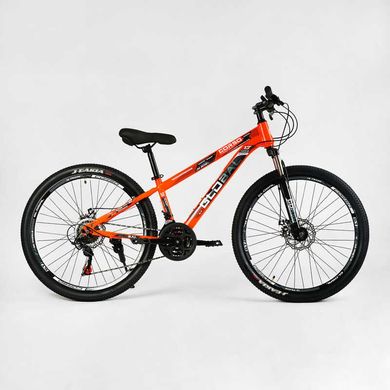 Велосипед Спортивний Corso 26" дюймів «Global» GL-26128 (1) рама сталева 13’’, обладнання Saiguan 21 швидкість, зібран на 75% купити в Україні
