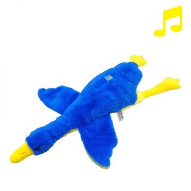 М'яка іграшка Гусак жовто-блакитний, 60 см, музичний купити в Україні