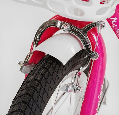 Велосипед 16" дюймов 2-х колёсный "CORSO Fleur" FL - 16708 (1) U-образная стальная рама, ручной тормоз, корзинка, украшения, собран на 75 купить в Украине