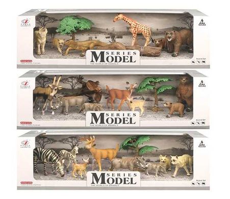 Набір "Дикі тварини" Q 9899 D 13 Animal Model, в коробці (6977153241922) Микс купити в Україні