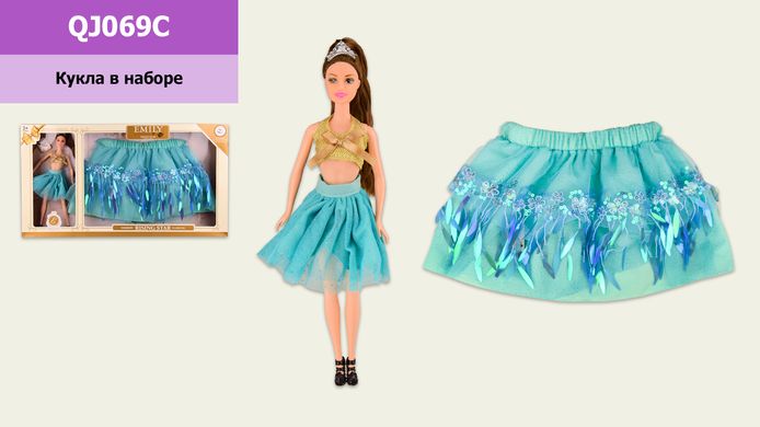 Кукла "Emily" QJ069C (12шт) с юбкой для девочки, в кор. 60*6.5*33 см, р-р игрушки – 29 см купить в Украине