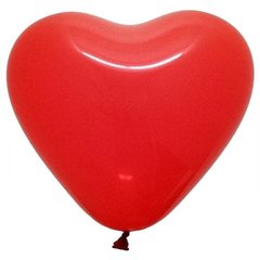 Кулька латексна Серце CR/ 10" пастель 05 червона купить в Украине