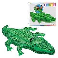 Надувн. "Крокодил" 58562 (6шт)вініл,з ручками(3 років),рем комплект,в кор. 203*114см купити в Україні