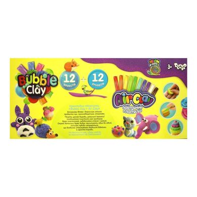 Набір для творчості 2 в 1 "Air Clay + Bubble Clay" ARBB-02-01U Danko Toys (4823102811031) купити в Україні