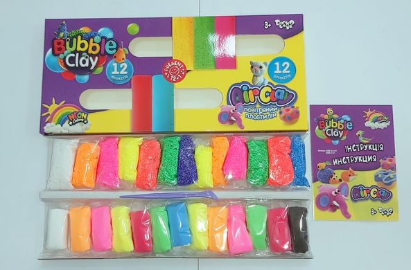 Набір для творчості 2 в 1 "Air Clay + Bubble Clay" ARBB-02-01U Danko Toys (4823102811031) купити в Україні