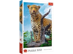 Пазли - (500 елм.) - "Дикий леопард" | Trefl купити в Україні