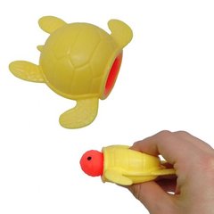 Антистресс-игрушка "Черепашка", выпрыгивающая (желтая)
