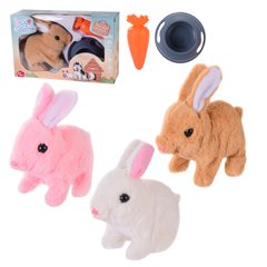 М'яка інтерактивна іграшка Кролик 15см RA004-4/5/6, в коробці (6968991010375) Микс купити в Україні