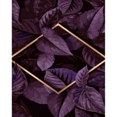 Картина за номерами "Фіолетове листя" 40х50 см купити в Україні