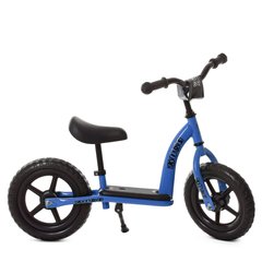 Біговел дитячий PROFI KIDS 12д. М 5455-3 колеса EVA, пласт.обід, підст.для ніг, підніжка, блакитний.