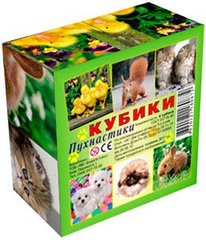 Кубики "Пушистіки", 4 кубика купити в Україні