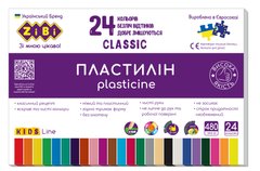 Пластилин CLASSIC 24 цвета, 480 г, ZB.6236 SMART KIDS Line, в коробке (4823078987983) купить в Украине