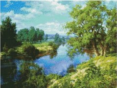 Алмазна картина HA0011 "Зелені кольори пейзажу , розміром 50х60 см купить в Украине