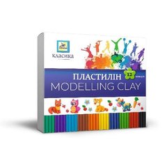 Пластилін «Класика» 12 кольорів 240 гр ПЛ-003-МВ Міцар (4820226920632) купити в Україні