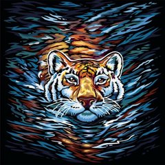 Картина по номерам "Тигр" укр купить в Украине