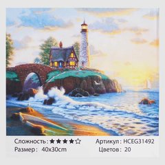 Картини за номерами 31492 (30) "TK Group", "Лазурний берег", 40*30 см, в коробці купити в Україні