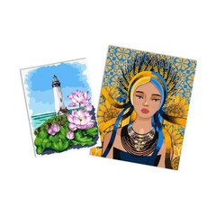 Набір картин за номерами "2в1": 40х50 та 30х40 купити в Україні