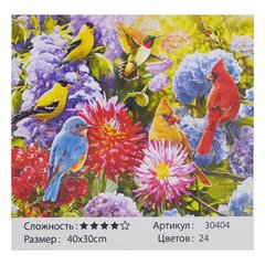 Картина за номерами 30404 (30) "TK Group", "Пташки", 40х30 см, в коробке купити в Україні